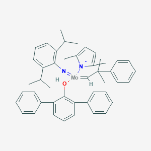 [2,6-Bis(1-methylethyl)benzenaminato(2-)](2,5-dimethyl-1H-pyrrol-1-yl)(2-methyl-2-phenylpropylidene)([1,1':3',1''-terphenyl]-2'-olato)molybdenum(VI)图片