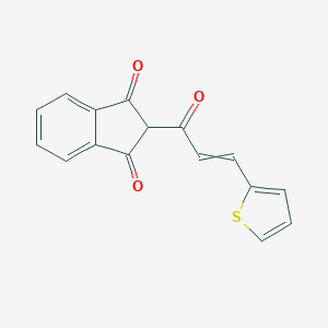 2-[(E)-3-(2-Thienyl)-2-propenoyl]-1H-indene-1,3(2H)-dione图片