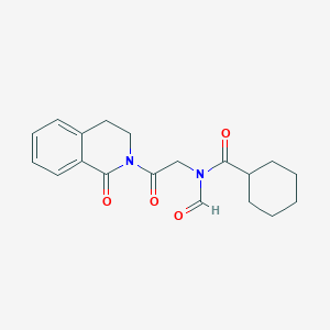N-[2-(3,4-Dihydro-1-oxo-2(1H)-isoquinolinyl)-2-oxoethyl]-N-formyl-cyclohexanecarboxamide图片