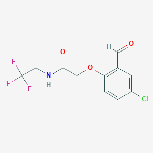 2-(4-chloro-2-formylphenoxy)-N-(2,2,2-trifluoroethyl)acetamide图片