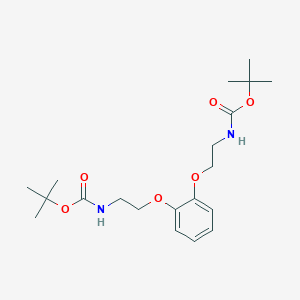 Bis(O-(N-benzyl-N-(1,1-dimethylethoxy)carbonyl-ethylamine))Catechol图片