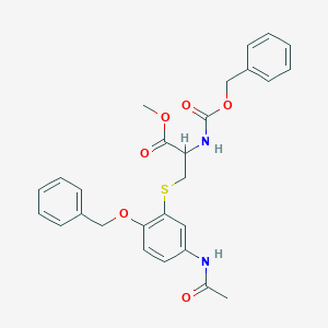 N-Benzyloxycarbonyl-5-(3-acetamido-6-benzyloxypenyl)cysteine Methyl Ester图片