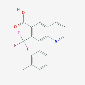 8-(3-methylphenyl)-7-(trifluoromethyl)quinoline-6-carboxylic acid图片