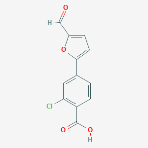 2-Chloro-4-(5-formyl-furan-2-yl)-benzoic acid图片