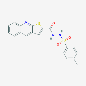 4-Methyl-N'-(thieno[2,3-b]quinolin-2-ylcarbonyl)benzenesulfonohydrazide图片