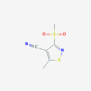 5-Methyl-3-(methylsulfonyl)-4-isothiazolecarbonitrile图片