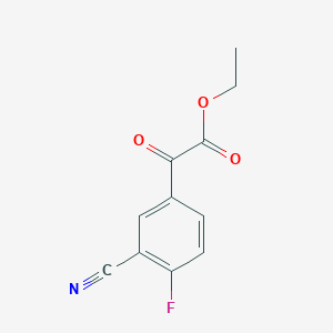 Ethyl 3-cyano-4-fluorobenzoylformate图片