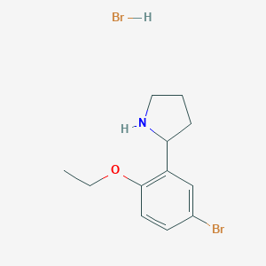 2-(5-Bromo-2-ethoxyphenyl)pyrrolidine Hydrobromide图片