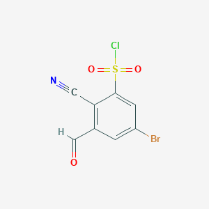 5-Bromo-2-cyano-3-formylbenzenesulfonyl chloride图片
