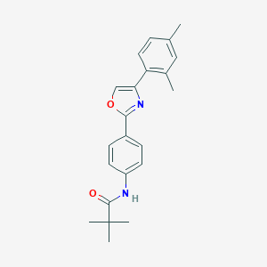 N-(4-(4-(2,4-Dimethylphenyl)oxazol-2-yl)phenyl)pivalamide图片