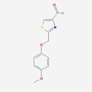 2-(4-Methoxyphenoxymethyl)-1,3-thiazole-4-carbaldehyde图片