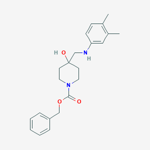 Benzyl 4-{[(3,4-dimethylphenyl)amino]methyl}-4-hydroxypiperidine-1-carboxylate图片