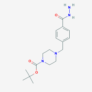 tert-Butyl 4-[4-(hydrazinocarbonyl)benzyl]piperazine-1-carboxylate图片