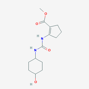 Methyl 2-{[(4-hydroxycyclohexyl)carbamoyl]-amino}cyclopent-1-ene-1-carboxylate图片