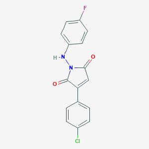 3-(4-Chlorophenyl)-1-(4-fluoroanilino)-1H-pyrrole-2,5-dione图片
