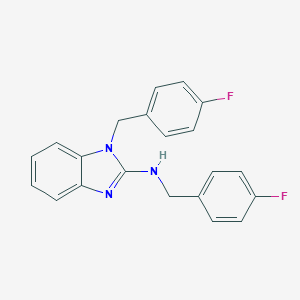 (4-Fluoro-benzyl)-[1-(4-fluoro-benzyl)-1H-benzoimidazol-2-yl]-amine图片
