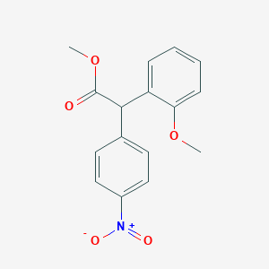Methyl 2-(4-nitrophenyl)-2-(2-methoxyphenyl)acetate图片
