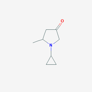 1-cyclopropyl-5-methylpyrrolidin-3-one图片