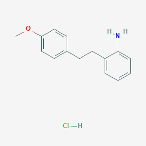 {2-[2-(4-Methoxyphenyl)ethyl]phenyl}aminehydrochlorideͼƬ