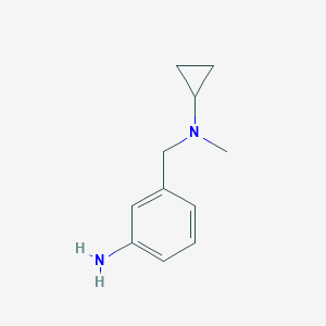 3-{[Cyclopropyl(methyl)amino]methyl}aniline图片