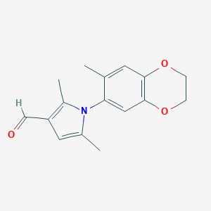 2,5-Dimethyl-1-(7-methyl-2,3-dihydro-benzo[1,4]-dioxin-6-yl)-1H-pyrrole-3-carbaldehyde图片