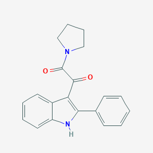 1-(2-phenyl-1H-indol-3-yl)-2-(1-pyrrolidinyl)-1,2-ethanedione图片