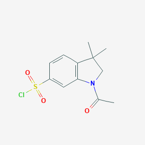 1-Acetyl-3,3-dimethyl-2,3-dihydro-1H-indole-6-sulfonyl chloride图片
