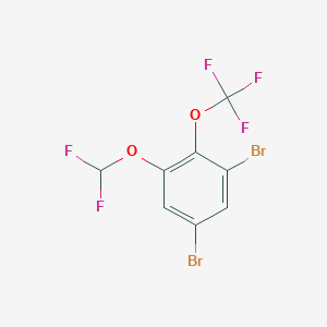 1,5-Dibromo-3-difluoromethoxy-2-(trifluoromethoxy)benzene图片