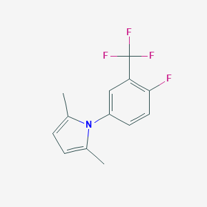 1-(4-fluoro-3-(trifluoromethyl)phenyl)-2,5-dimethyl-1H-pyrrole图片