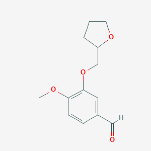 4-Methoxy-3-(tetrahydro-furan-2-ylmethoxy)-benzaldehyde图片