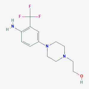 1-Piperazineethanol,4-[4-amino-3-(trifluoromethyl)phenyl]-图片