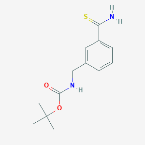 tert-butyl N-[(3-carbamothioylphenyl)methyl]carbamate图片