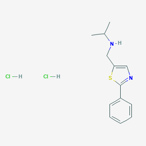 N-[(2-Phenyl-1,3-thiazol-5-yl)methyl]propan-2-amine dihydrochloride图片