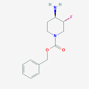 benzyl trans-4-amino-3-fluoropiperidine-1-carboxylate图片