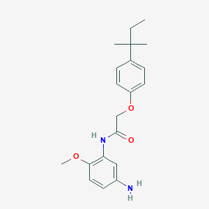 N-(5-Amino-2-methoxyphenyl)-2-[4-(tert-pentyl)-phenoxy]acetamide图片