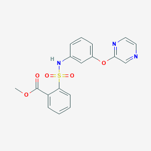 Methyl 2-{[3-(2-pyrazinyloxy)anilino]sulfonyl}benzenecarboxylate图片