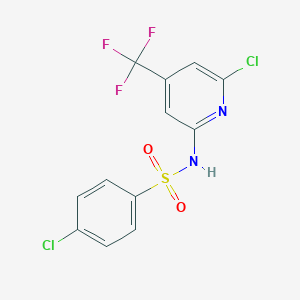4-Chloro-N-(6-chloro-4-trifluoromethyl-pyridin-2-yl)-benzenesulfonamide图片