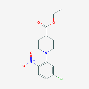 Ethyl 1-(5-chloro-2-nitrophenyl)-4-piperidinecarboxylate图片