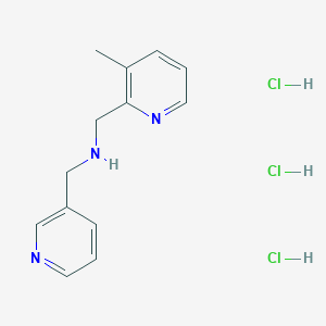 (3-Methyl-pyridin-2-ylmethyl)-pyridin-3-ylmethyl-amine trihydrochloride图片