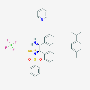 {[(1R,2R)-2-氨基-1,2-二苯基乙基](4-甲苯磺酰基)酰氨基}(对-伞花烃)(吡啶)钌(II)四氟硼酸盐图片