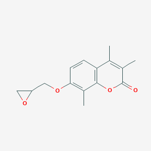 3,4,8-Trimethyl-7-(oxiran-2-ylmethoxy)-2H-chromen-2-one图片