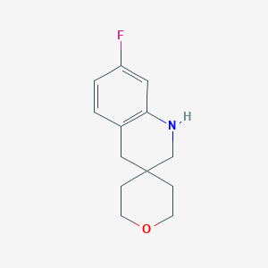 7'-Fluoro-2',4'-dihydro-1'H-spiro[oxane-4,3'-quinoline]图片