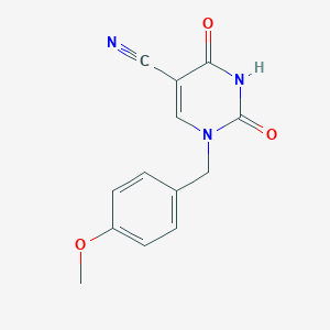 1-(4-Methoxybenzyl)-2,4-dioxo-1,2,3,4-tetrahydro-5-pyrimidinecarbonitrile图片