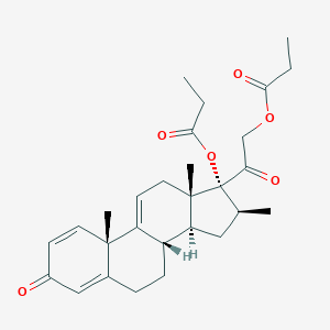 (16β)-16-Methyl-17,21-bis(1-oxopropoxy)pregna-1,4,9(11)-triene-3,20-dione图片