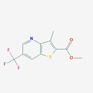 Methyl 3-methyl-6-(trifluoromethyl)thieno[3,2-b]pyridine-2-carboxylate图片