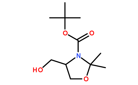 tert-butyl(4S)-4-(hydroxymethyl)-2,2-dimethyl-1,3-oxazolidine-3-carboxylate图片