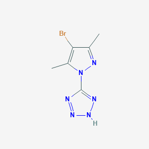 5-(4-bromo-3,5-dimethyl-1H-pyrazol-1-yl)-1H-tetrazole图片