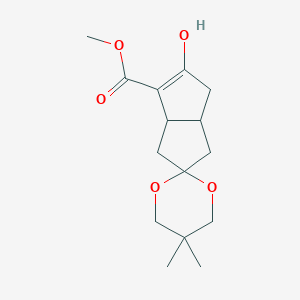Methyl 5'-hydroxy-5,5-dimethyl-3',3'a,4',6'a-tetrahydro-1'H-spiro[1,3-dioxane-2,2'-pentalene]-6'-car图片