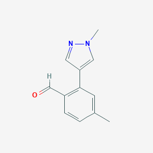4-methyl-2-(1-methyl-1H-pyrazol-4-yl)benzaldehyde图片