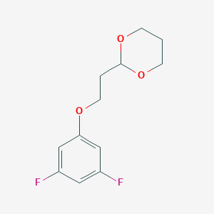 2-[2-(3,5-Difluoro-phenoxy)ethyl]-1,3-dioxane图片